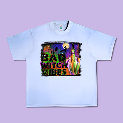 Bad Witch Vibes Urban Heavy Tee Designed By Jahusdesignshop