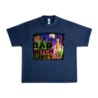 Navy bad witch vibes Urban Heavy Tee - JahusDesignShop