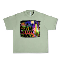 Oil Green bad witch vibes Urban Heavy Tee - JahusDesignShop