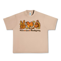 Burro Peace Love Thanksgiving Urban Heavy Tee - texasbilliewilder
