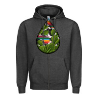 Charcoal Heather mexican teardrop  5 Zipper Hoodie - BundleAndBundleShop