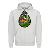 Dove Grey mexican teardrop  5 Zipper Hoodie - BundleAndBundleShop