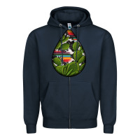 Navy mexican teardrop  5 Zipper Hoodie - BundleAndBundleShop