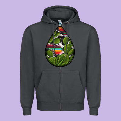 Mexican Teardrop  5 Zipper Hoodie Designed By Bundleandbundleshop
