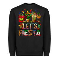 Black Let's Fiesta Mexico Coffee Cups With Cactus Heavyweight Sweatshirt - FaDigitalArtStudio