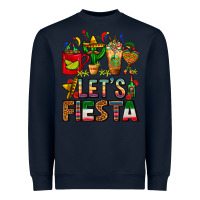 Navy Let's Fiesta Mexico Coffee Cups With Cactus Heavyweight Sweatshirt - FaDigitalArtStudio