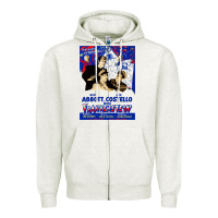 Oatmeal Heather abbott and costello meet frankenstein (1948)   artwork Zipper Hoodie - tuanDangUi