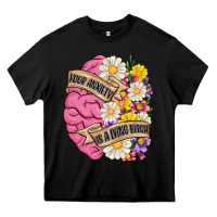 Black your anxiety is a lying bitch Heavy Core Tee - MaliasSmallBusiness