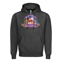 Charcoal Heather freddy fazbear’s mega pizzaplex Zipper Hoodie - tuanDangUi