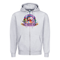 Heather Grey freddy fazbear’s mega pizzaplex Zipper Hoodie - tuanDangUi
