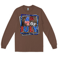 Chestnut 4th of july Long Sleeve Tee - CowGirlArtShop