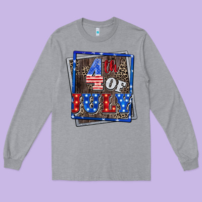 4th Of July Long Sleeve Tee Designed By Cowgirlartshop