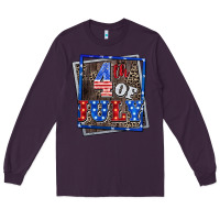 Plum 4th of july Long Sleeve Tee - CowGirlArtShop