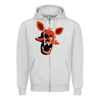 Dove Grey five nights at freddy's foxy Zipper Hoodie - tuanDangUi