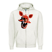 Oatmeal Heather five nights at freddy's foxy Zipper Hoodie - tuanDangUi