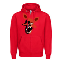 Red five nights at freddy's foxy Zipper Hoodie - tuanDangUi