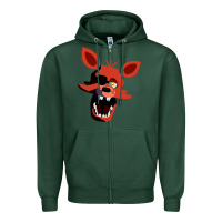 Sports Green five nights at freddy's foxy Zipper Hoodie - tuanDangUi