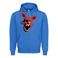 True Royal five nights at freddy's foxy Zipper Hoodie - tuanDangUi