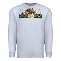 Heather Grey Halloween Guinea Pig Premium Sweatshirt - LillyAllenDesigns