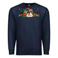 Navy Halloween Guinea Pig Premium Sweatshirt - LillyAllenDesigns