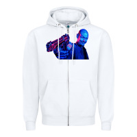 White mr inbetween  10 Zipper Hoodie - tuanDangUi