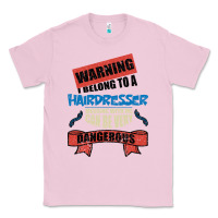 Bubblegum Pink I belong to a HAIRDRESSER warning job funny partner Classic Tee - Bettercallsaul