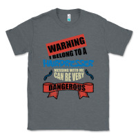 Charcoal Heather I belong to a HAIRDRESSER warning job funny partner Classic Tee - Bettercallsaul