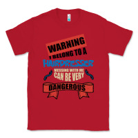 Red I belong to a HAIRDRESSER warning job funny partner Classic Tee - Bettercallsaul