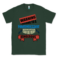 Sports Green I belong to a HAIRDRESSER warning job funny partner Classic Tee - Bettercallsaul