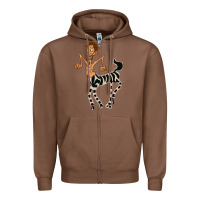 Chestnut zebra in america doodle Zipper Hoodie - tuanDangUi