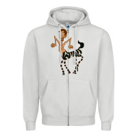 Dove Grey zebra in america doodle Zipper Hoodie - tuanDangUi