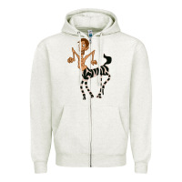 Oatmeal Heather zebra in america doodle Zipper Hoodie - tuanDangUi