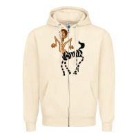 Zebra In America Doodle Zipper Hoodie | Teevron