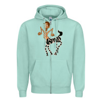Seafoam zebra in america doodle Zipper Hoodie - tuanDangUi