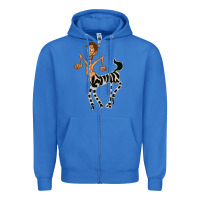 True Royal zebra in america doodle Zipper Hoodie - tuanDangUi