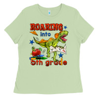 Matcha roaring into 5th grade Ladies Tee - BundleAndBundleShop