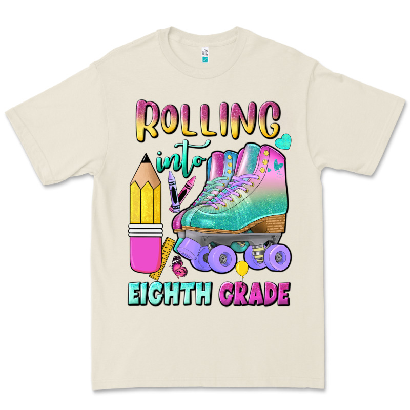 Rolling Into Eighth Grade Premium Tee by BundleAndBundleShop | Teevron