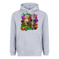 Heather Grey spooky halloween cows Heavyweight Hoodie - LillyAllenDesigns