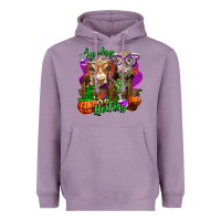 Lavender spooky halloween cows Heavyweight Hoodie - LillyAllenDesigns