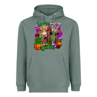 Sage spooky halloween cows Heavyweight Hoodie - LillyAllenDesigns
