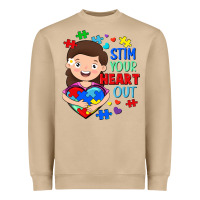 Mushroom Stim your heart out Heavyweight Sweatshirt - FaDigitalArtStudio