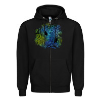 Black halloween patch  3 Zipper Hoodie - BundleAndBundleShop
