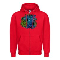 Red halloween patch  3 Zipper Hoodie - BundleAndBundleShop