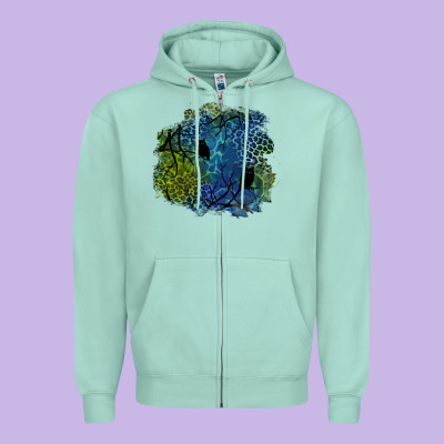 Halloween Patch  3 Zipper Hoodie Designed By Bundleandbundleshop