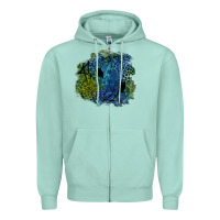Seafoam halloween patch  3 Zipper Hoodie - BundleAndBundleShop