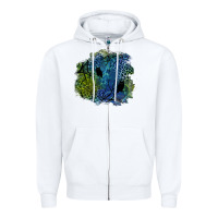 White halloween patch  3 Zipper Hoodie - BundleAndBundleShop