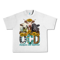 Lunar Rock Obsessive Cow Disorder with Cows Urban Heavy Tee - texasbilliewilder