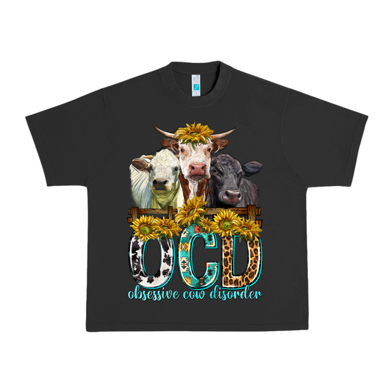Obsessive Cow Disorder With Cows Urban Heavy Tee by texasbilliewilder | Teevron