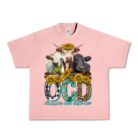 Salmon Obsessive Cow Disorder with Cows Urban Heavy Tee - texasbilliewilder