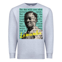 Heather Grey patrice lumumba Premium Sweatshirt - tuanDangUi